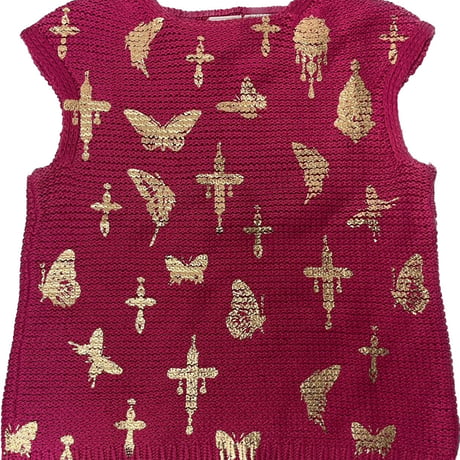 Virvar stof 005-20 foil print knit