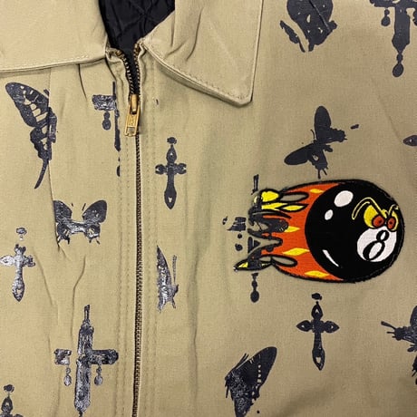 virvar stof 005-10 foil print  jacket