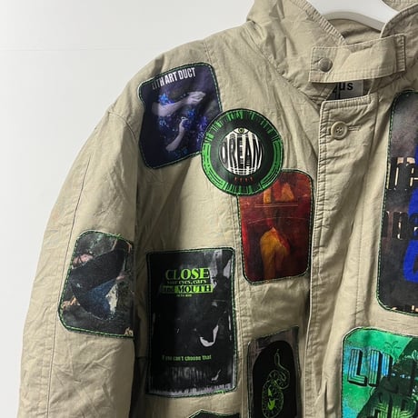 Graphic patch coat (A)24-01-19 [Pull Qus]