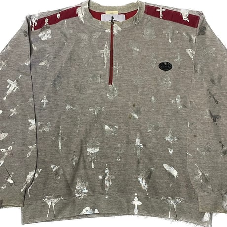 Virvar stof 005-25 foil print henley neck tops