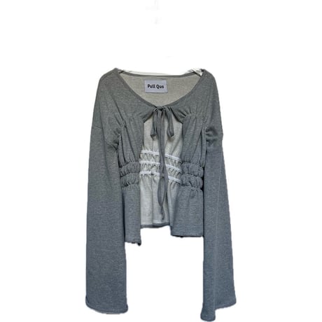 24-12-01 shirring sweat tops (A) [Pull Qus]