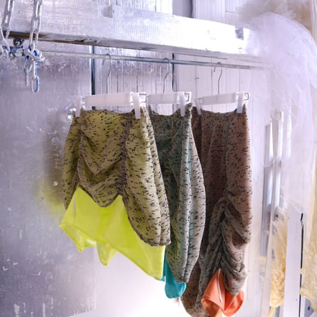 shirring skirt (orange) 22-04-03 [lilith art duct]