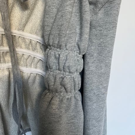 24-12-01 shirring sweat tops (A) [Pull Qus]