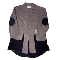 Virvar stof 007-5 Black overdyed switching shirt jacket