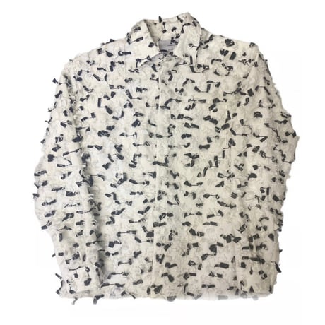 Virvar stof 002 cut jacquard oversized shirt