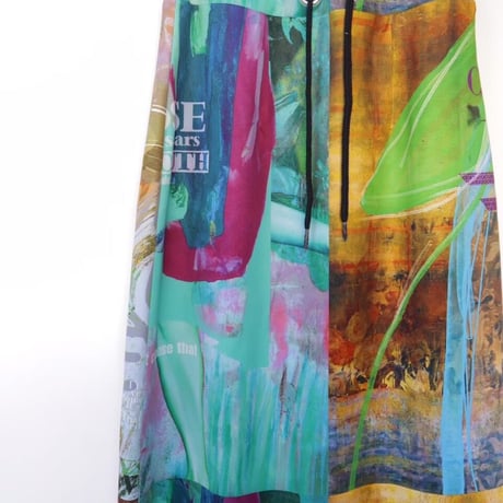 graphic long skirt (B) 23-01-01