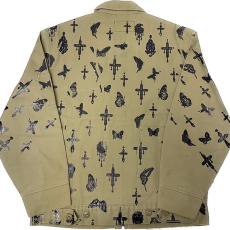 virvar stof 005-10 foil print  jacket