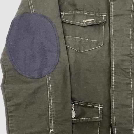 virvar stof 007-1 Black overdyed shirt  jacket