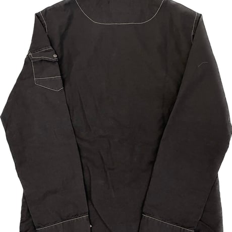 virvar stof 007-1 Black overdyed shirt  jacket