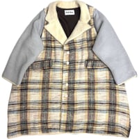 25-02-19  fluffy check coat ［PullQus］