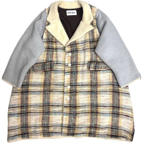 25-02-19  fluffy check coat ［PullQus］