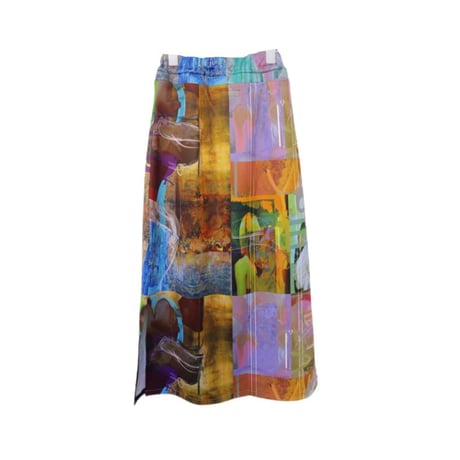 graphic long skirt (B) 23-01-01