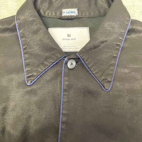 Virvar stof 007-11 Black overdyed shirt
