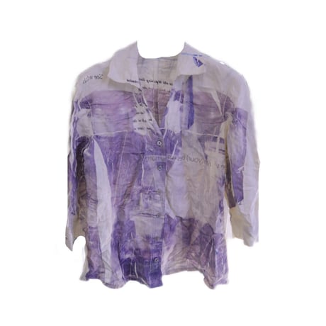 ivory print shirt [lilith art duct]