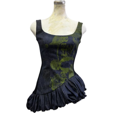 25-02-42  denim dress ［PullQus］