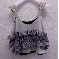 Lilithartduct frill camisole tops