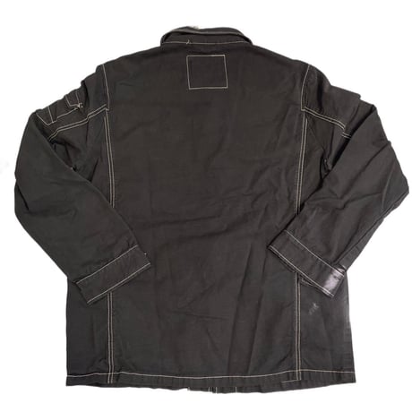 Virvar stof 007-4 Black overdyed shirt  jacket