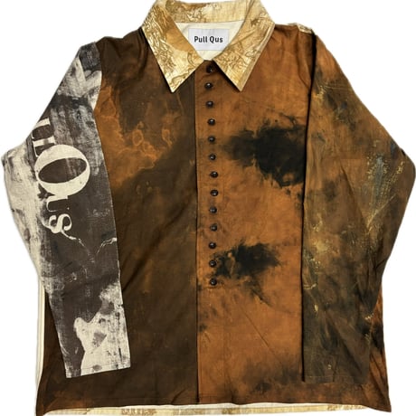 25-02-26  bleach & graphic paint shirt (A)  ［PullQus］