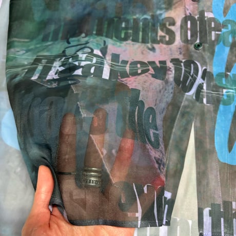 20-9-9 see-through shirt dress(graffiti)  ［lilith art duct］