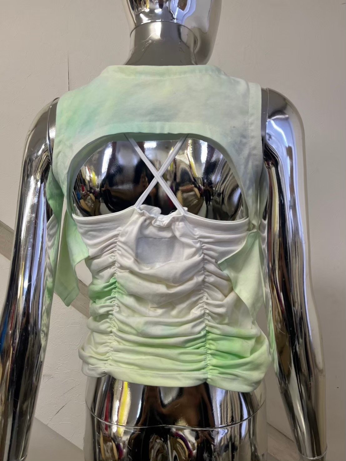 トップス Low classic HOLE POINT PRINT TOP Low classic HOLE POINT PRINT TOP