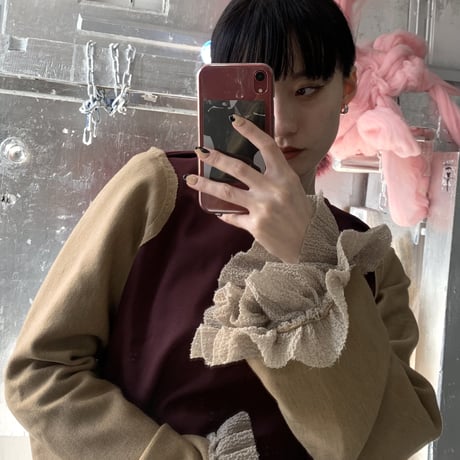 Lilithartduct frill sleeve tops  18-3-2