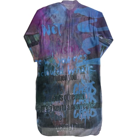 20-9-9 see-through shirt dress(graffiti)  ［lilith art duct］