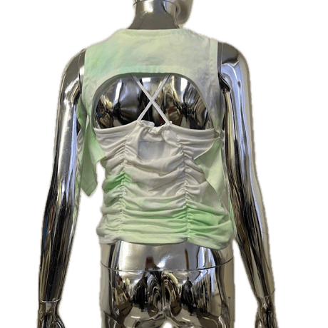 24-06-02 green shirring tops [Pull Qus]