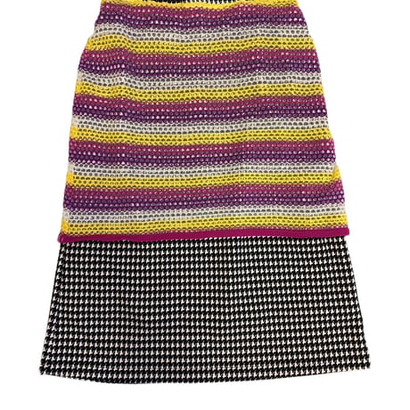 Virvar stof 011-8 knit switching skirt