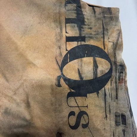 25-08-05  silkscreen no sleeve tops(brown)  ［PullQus］