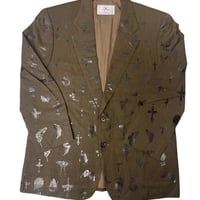 Virvar stof 005-42 foil print tailored jacket