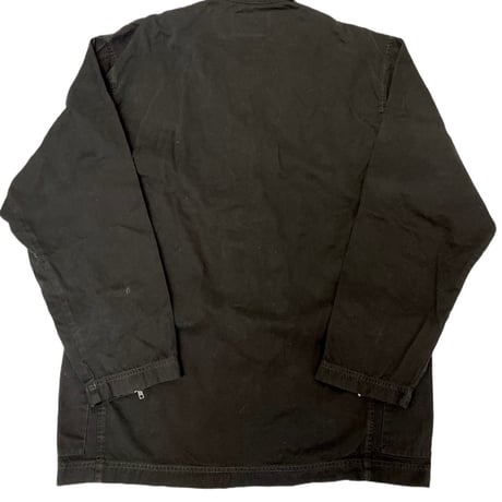 Virvar stof 007-10 Black overdyed shirt jacket