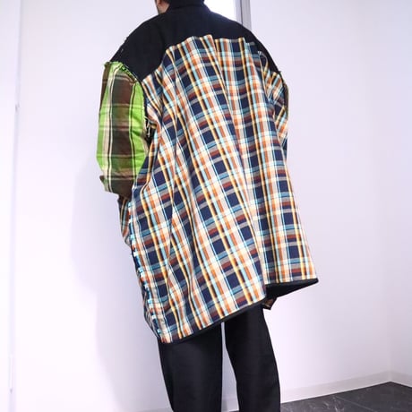 24-12-10 check  over size coat [Pull Qus]