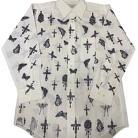 Virvar stof 005-38 foil print shirt