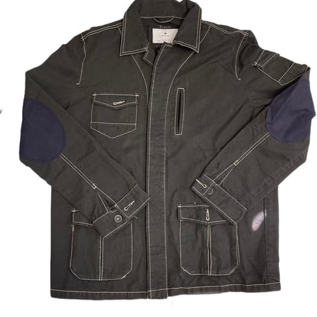 Virvar stof 007-4 Black overdyed shirt  jacket