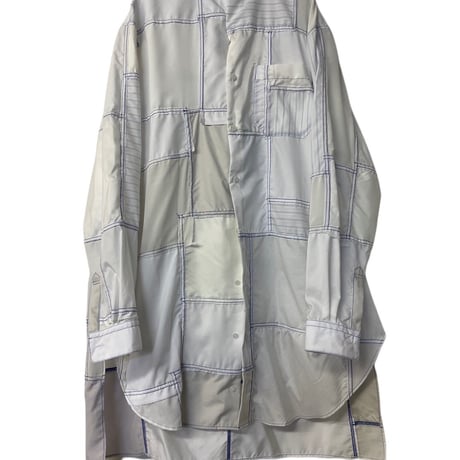 Virvar stof 003 big size patchwork shirt