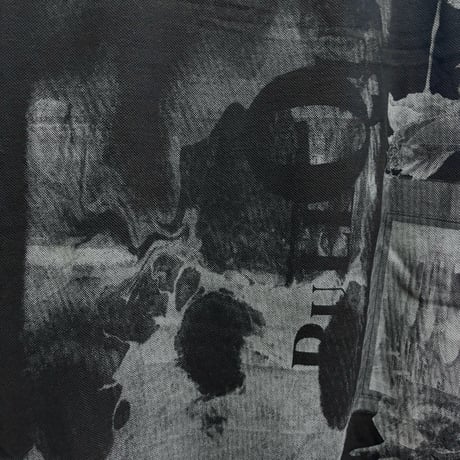 25-08-06 silkscreen no sleeve tops(black)  ［PullQus］