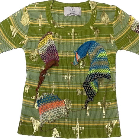 Virvar stof 005-19 foi print knit