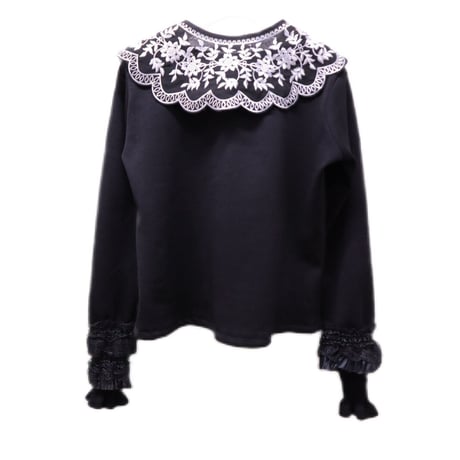 lace tops with a cllar(BLACK) 22-01-14 [lilith art duct]