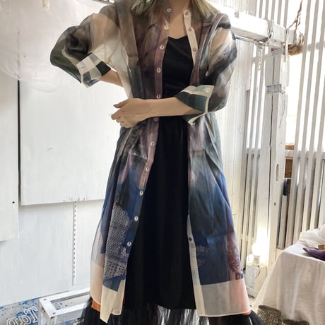 lilithartduct  see-through shirt dress 20-9-8