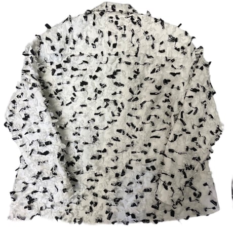 Virvar stof 002 cut jacquard oversized shirt