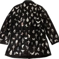 virvar stof 005-8 foil print coat
