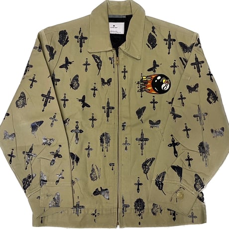 virvar stof 005-10 foil print  jacket