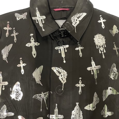 virvar stof 005-8 foil print coat