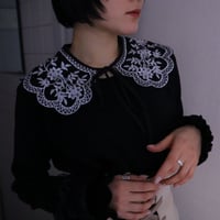 lace tops with a cllar(BLACK) 22-01-14 [lilith art duct]