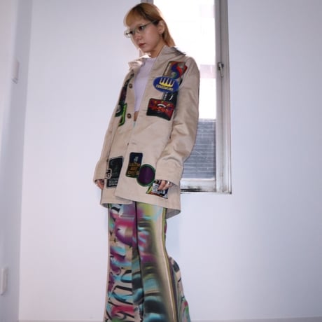 Graphic patch shirt (A)24-01-19 [Pull Qus]