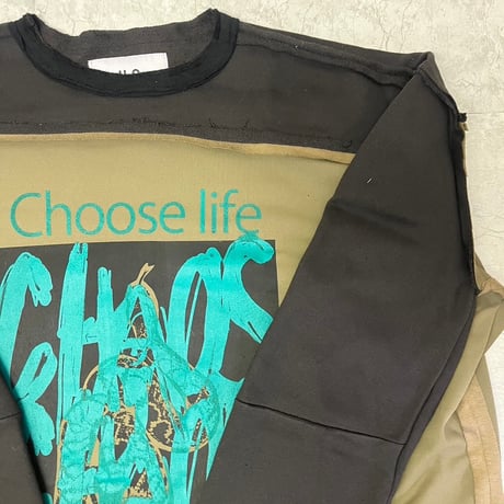 Silk screen long sleeve T-shirt (C) 23-01-24 [Pull Qus]