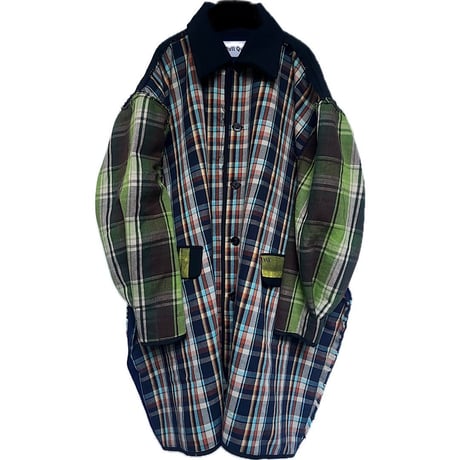 24-12-10 check  over size coat [Pull Qus]