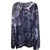 paisley tattoo print long T-shirt 21-9-4 [lilith art duct]