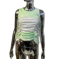 24-06-02 green shirring tops [Pull Qus]