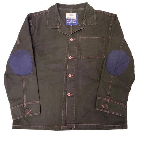 Virvar stof 007-7 Black overdyed shirt  jacket